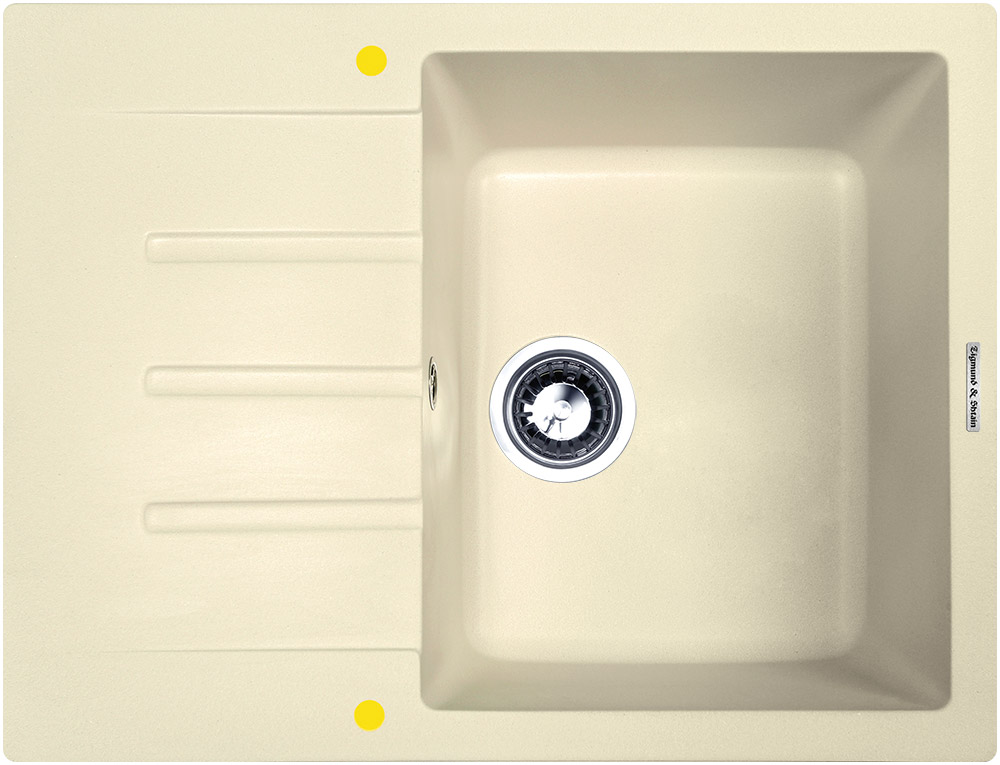 Фото товара: Zigmund & Shtain RECHTECK 645, мойка, молодое шампанское  