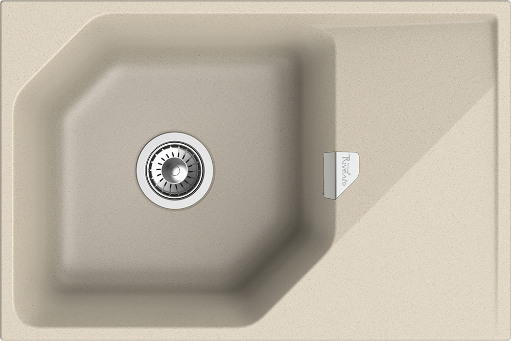 Фото товара: Rivelato LOCUS LS-75 beige scuro, мойка, гранит, темно-бежевый