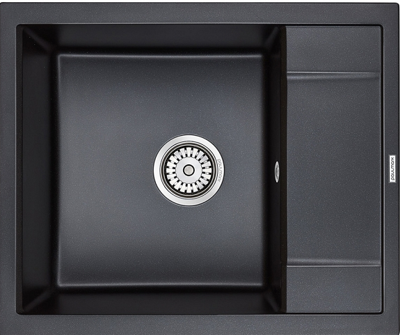 Детальное фото товара: Paulmark FLUGEN 50-600, мойка, гранит, черный металлик