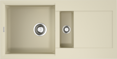 Фото товара: Omoikiri Sakaime 86-2-BE, мойка, гранит, ваниль