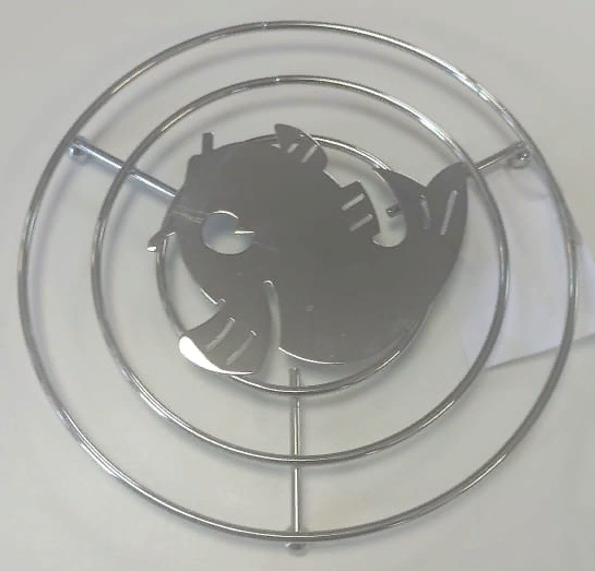 Фото товара: Seaman подставка под горячее, хром "Рыбка", SSA-029-WP (Water Polish)