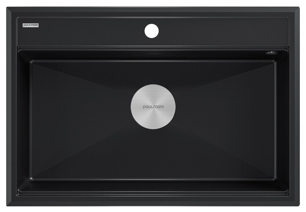 Фото товара: Paulmark STEPIA 80, мойка, гранит, черный металлик