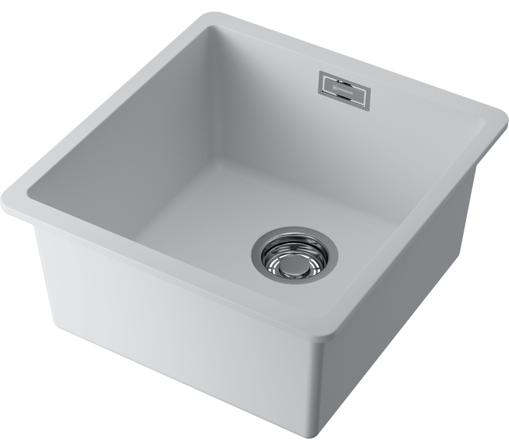 Детальное фото товара: Omoikiri Kata 40-U-WH, мойка, гранит, белый