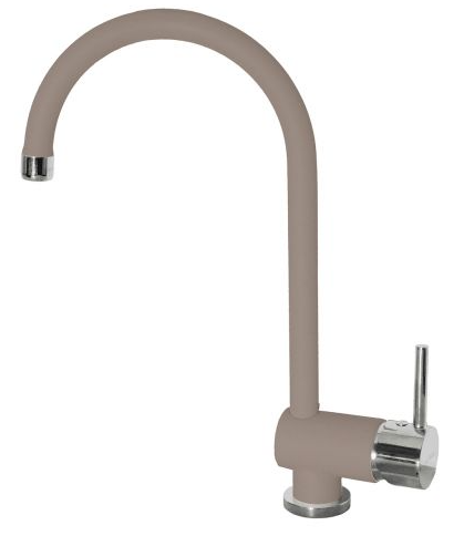 Фото товара: ALVEUS ARC 110 BEIGE - G55, смеситель, гранит, бежевый