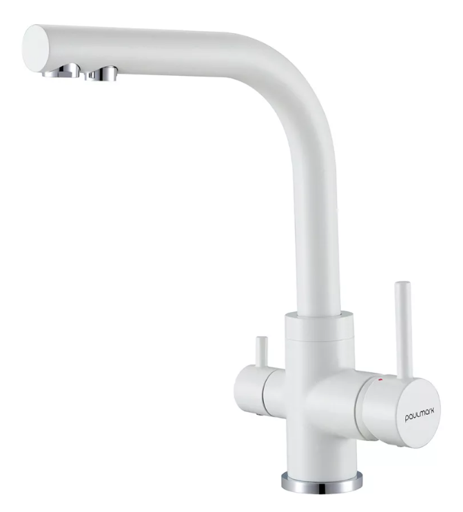 Фото товара: Paulmark ESSEN, смеситель, белый матовый
