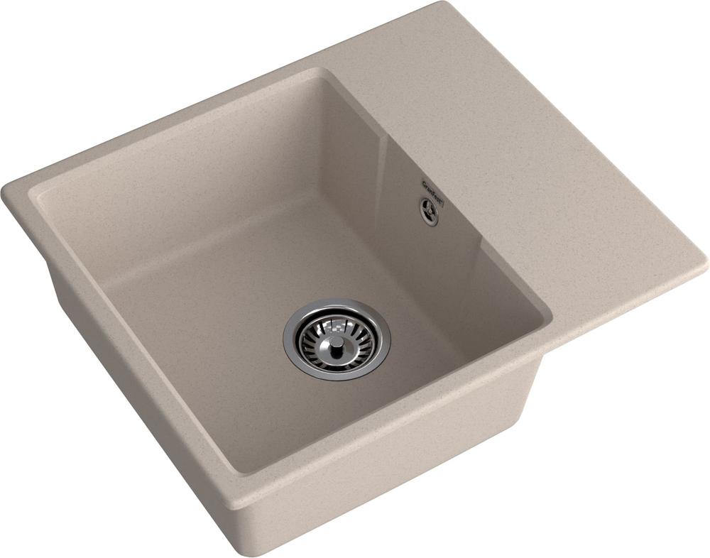 GranFest URBAN GF-UR-658L, мойка, гранит, песочный Детальное фото товара: GranFest URBAN GF-UR-658L, мойка, гранит, песочный