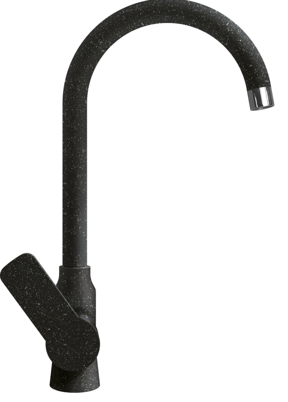 Фото товара: LAVA SG07 BASALT, смеситель, гранит, черный