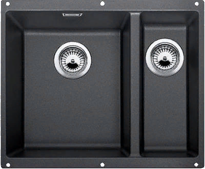 Фото товара: Blanco Rotan 340/160-U, мойка, гранит, антрацит