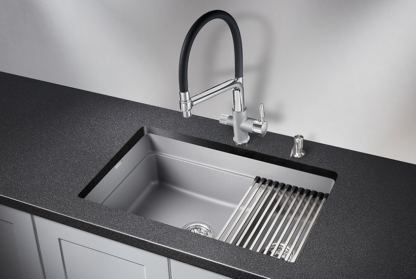 GRANULA 7304U мойка, гранит, алюминиум Детальное фото товара: GRANULA 7304U мойка, гранит, алюминиум