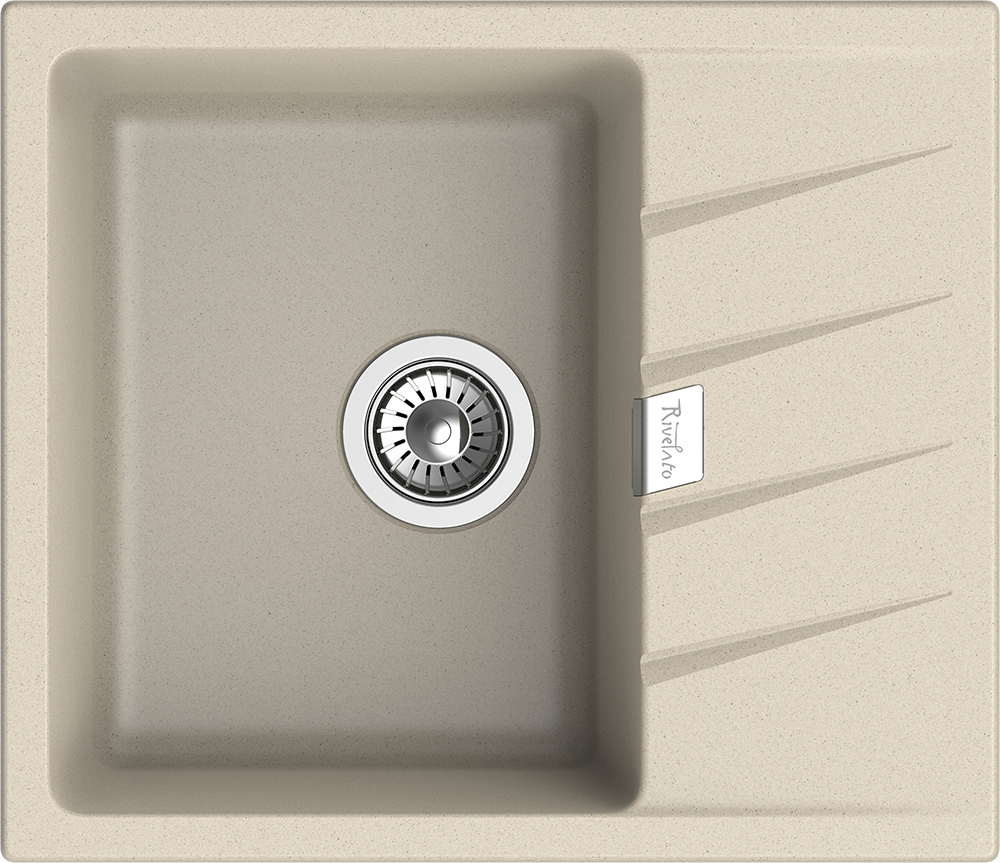 Фото товара: Rivelato RAUM RM-58 beige scuro, мойка, гранит, темно-бежевый