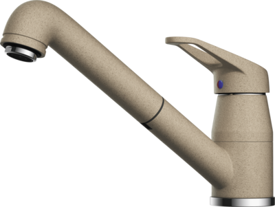 Фото товара: Omoikiri Tateyama-S-CA, смеситель, гранит, карамель