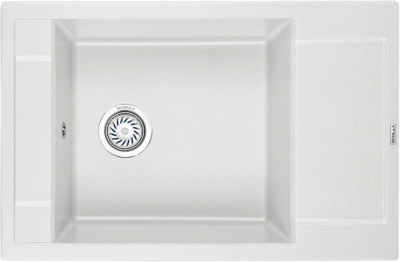Фото товара: GRANULA 7806 мойка, гранит, арктик (белый)