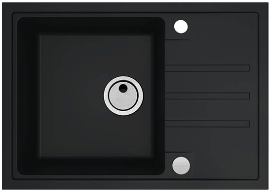 Фото товара: ALVEUS INTERMEZZO 40 GRANITAL G90, мойка, гранит, темно-черный (в комплекте с сифоном 1117292)