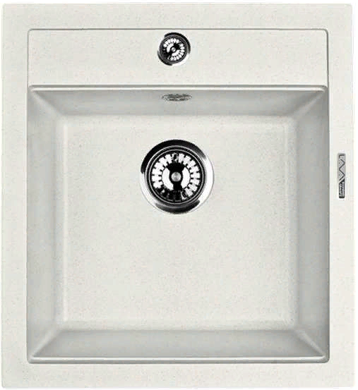 Фото товара: LAVA Q.1 LATTE, мойка, гранит, белый