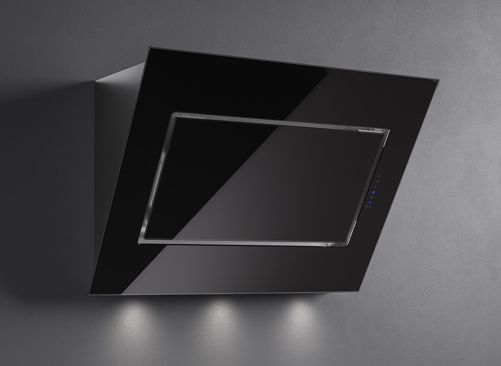 Фото товара: Falmec QUASAR GLASS BLACK 80
