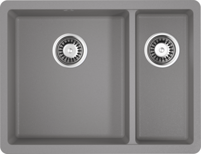 Фото товара: Omoikiri Kata 55-2-U-GR, мойка, гранит, leningrad grey