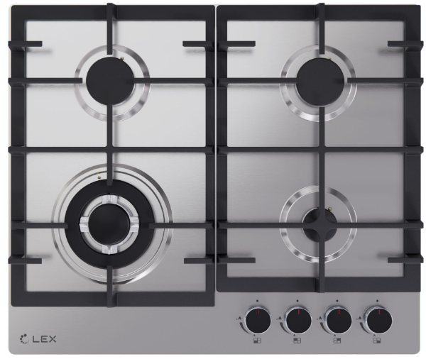 LEX GVS 645 IX Фото товара: LEX GVS 645 IX газовая поверхность