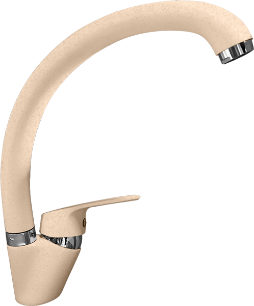 Фото товара: GranFest 3323, смеситель, мрамор, песочный