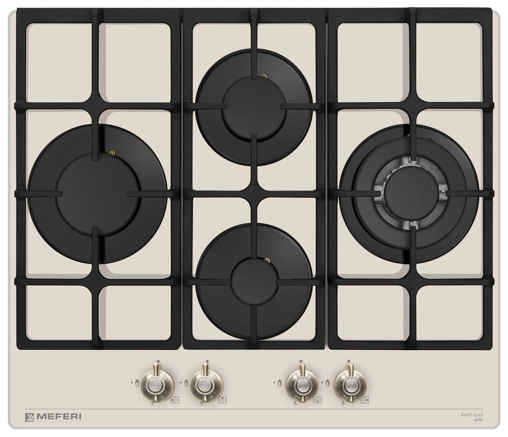 Детальное фото товара: MEFERI MGH604BG GLASS RETRO газовая поверхность