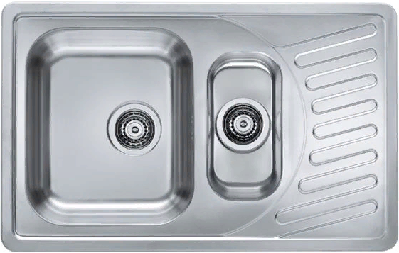 Фото товара: ALVEUS ELEGANT 110 SAT-90, мойка, нержавеющая сталь сатин (в комплекте с сифоном 1130555)
