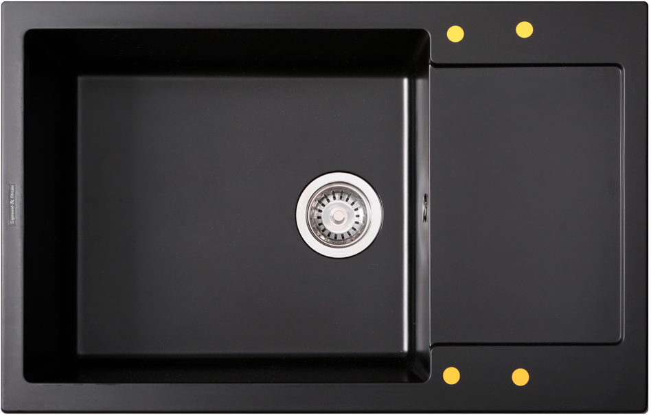 Фото товара: Zigmund & Shtain RECHTECK 780.490, мойка, черный базальт