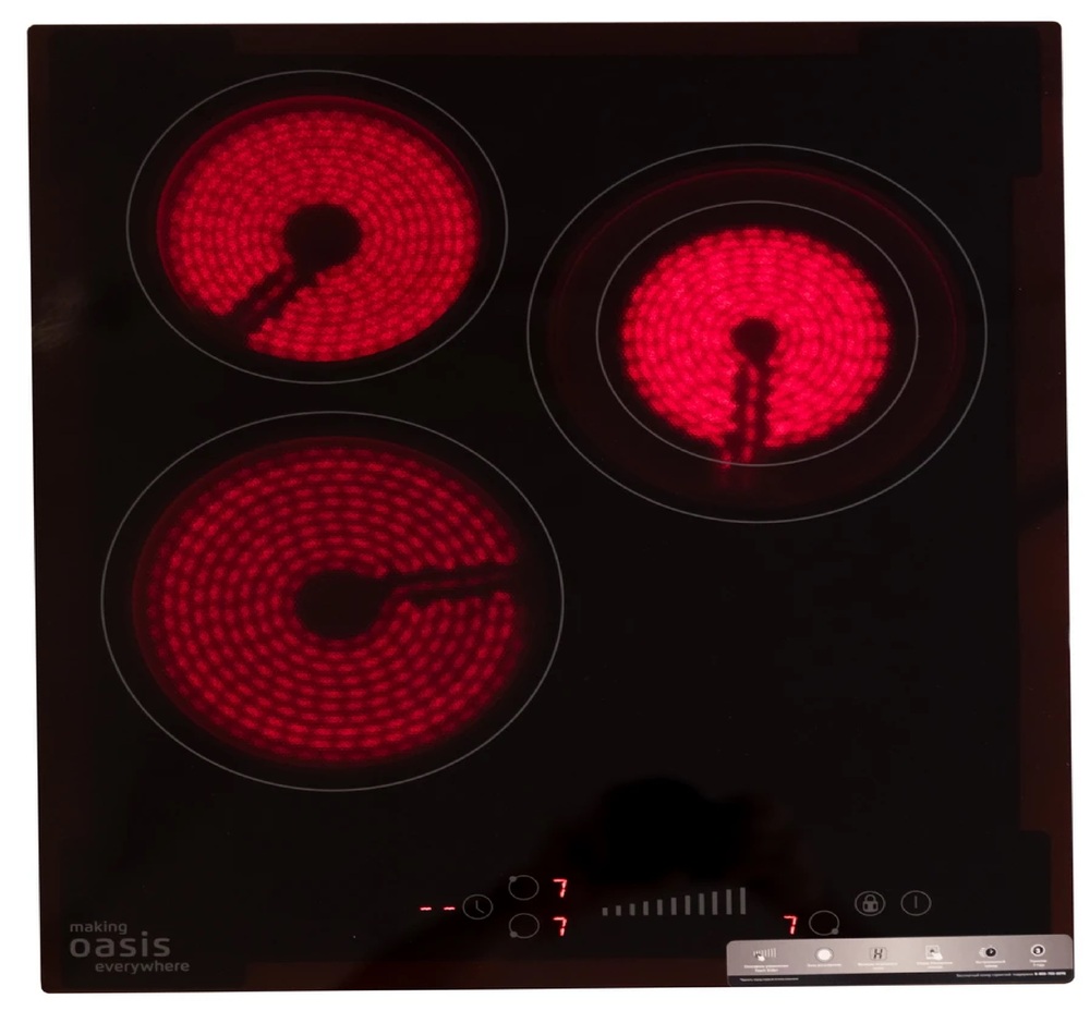 Детальное фото товара: making Oasis everywhere P-3SB стеклокерамическая поверхность