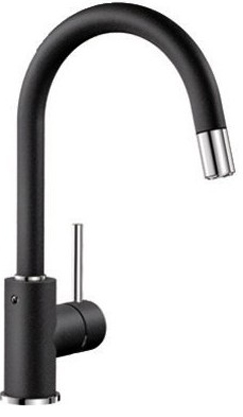 Фото товара: Blanco Mida-S, смеситель, гранит, антрацит