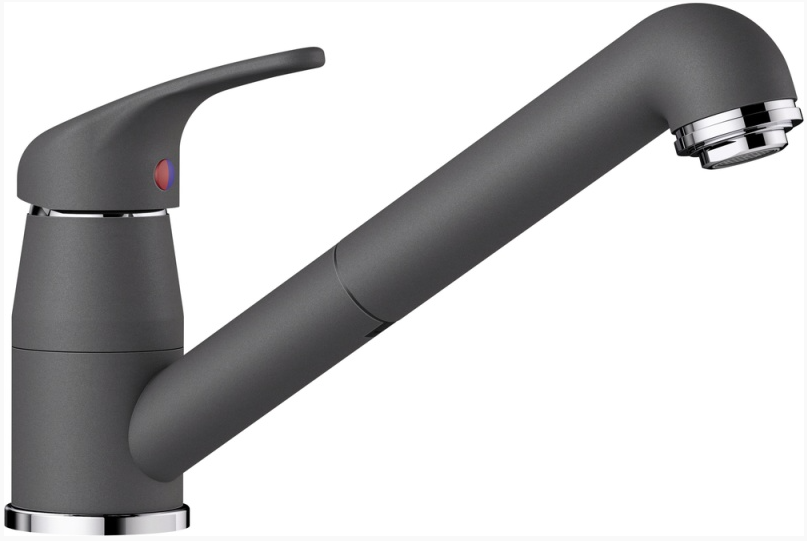 Фото товара: Blanco Daras-S, смеситель, гранит, темная скала