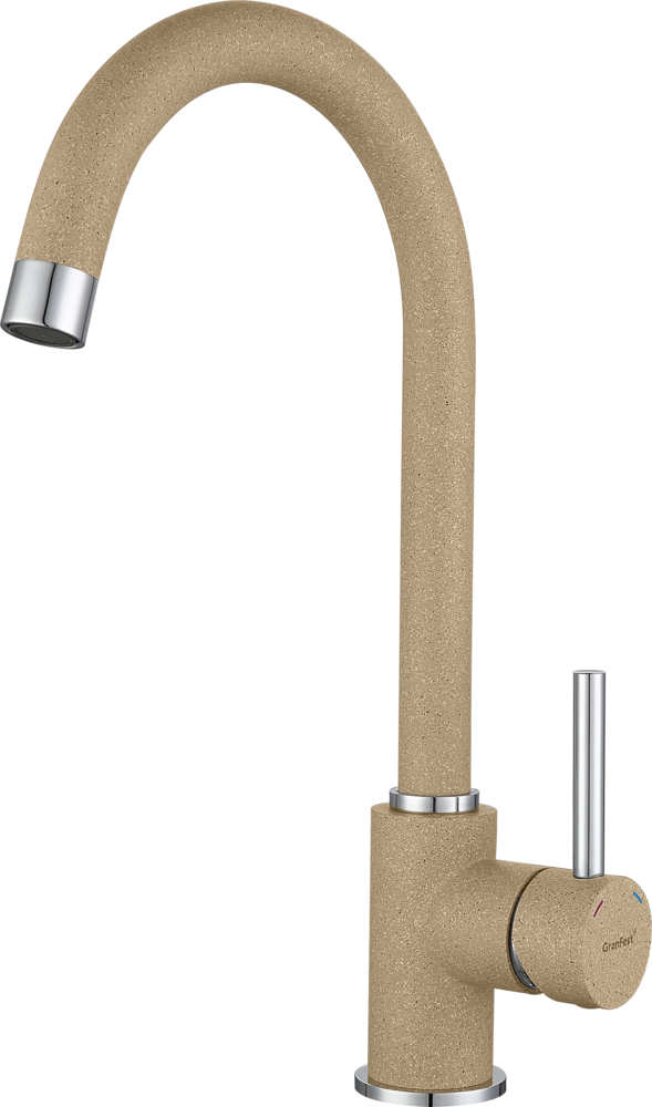 Фото товара: GranFest 3650, смеситель, мрамор, песочный