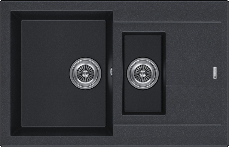 Фото товара: KUCHENSTERN PLAT 60-2, мойка, гранит, антрацит