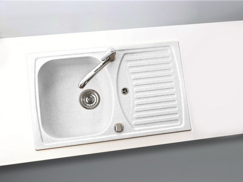 Детальное фото товара: ALVEUS GRANITAL RECORD 30 ARCTIC-G11, мойка, гранит, белый (с сифоном 1113101)