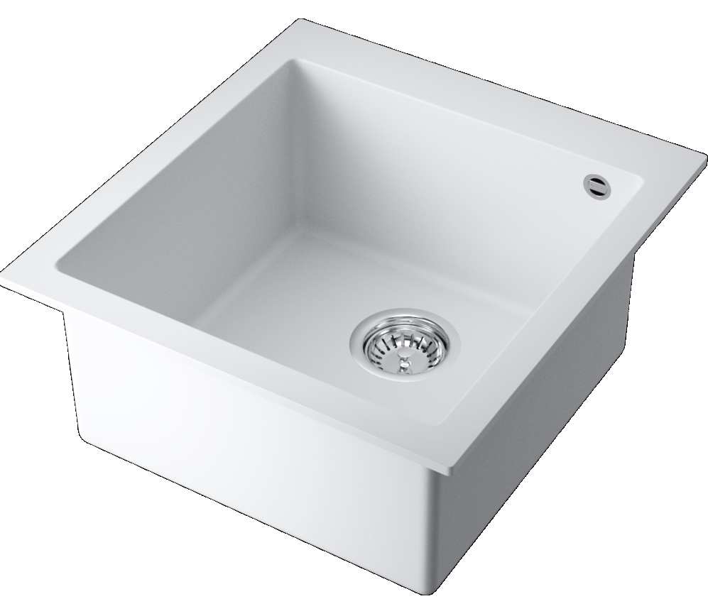 Детальное фото товара: Omoikiri Bosen 47-WH, мойка, гранит, белый