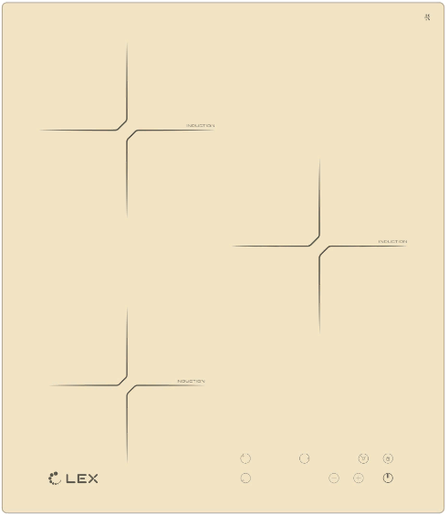 LEX EVI 430 IV Детальное фото товара: LEX EVI 430 IV индукционная поверхность
