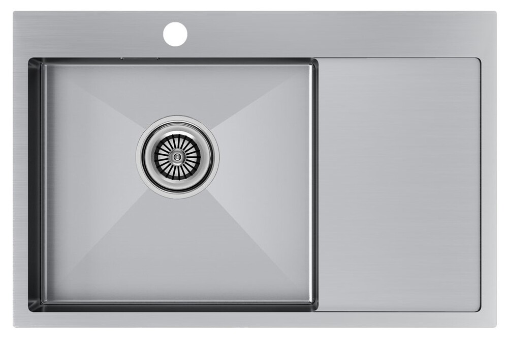 Детальное фото товара: Paulmark KRONER 78F, мойка, нержавеющая сталь брашированная