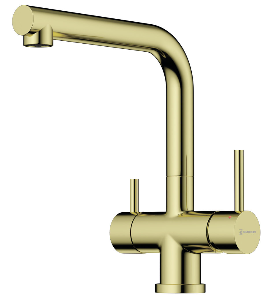 Фото товара: Omoikiri Takamatsu-LG, смеситель, светлое золото