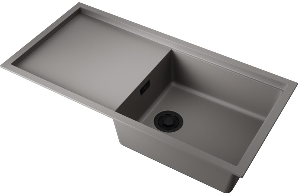 Детальное фото товара: Omoikiri Sintesi 100-GR, мойка, керамика, leningrad grey