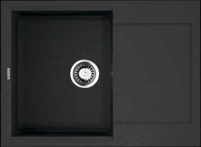 Фото товара: Omoikiri Sakaime 68-BL, мойка, гранит, черный
