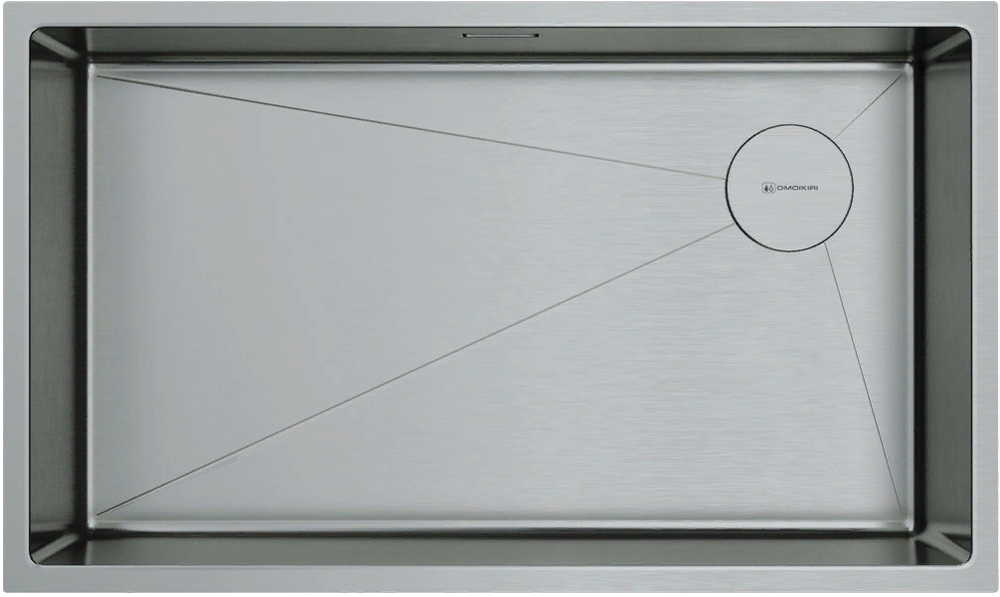Фото товара: Omoikiri Taki 74-U/IF-IN SIDE, мойка, нержавеющая сталь