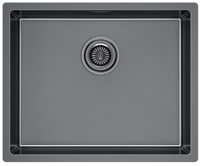 Фото товара: Paulmark LASSAN 54 UNI, мойка, нержавеющая сталь, вороненая сталь