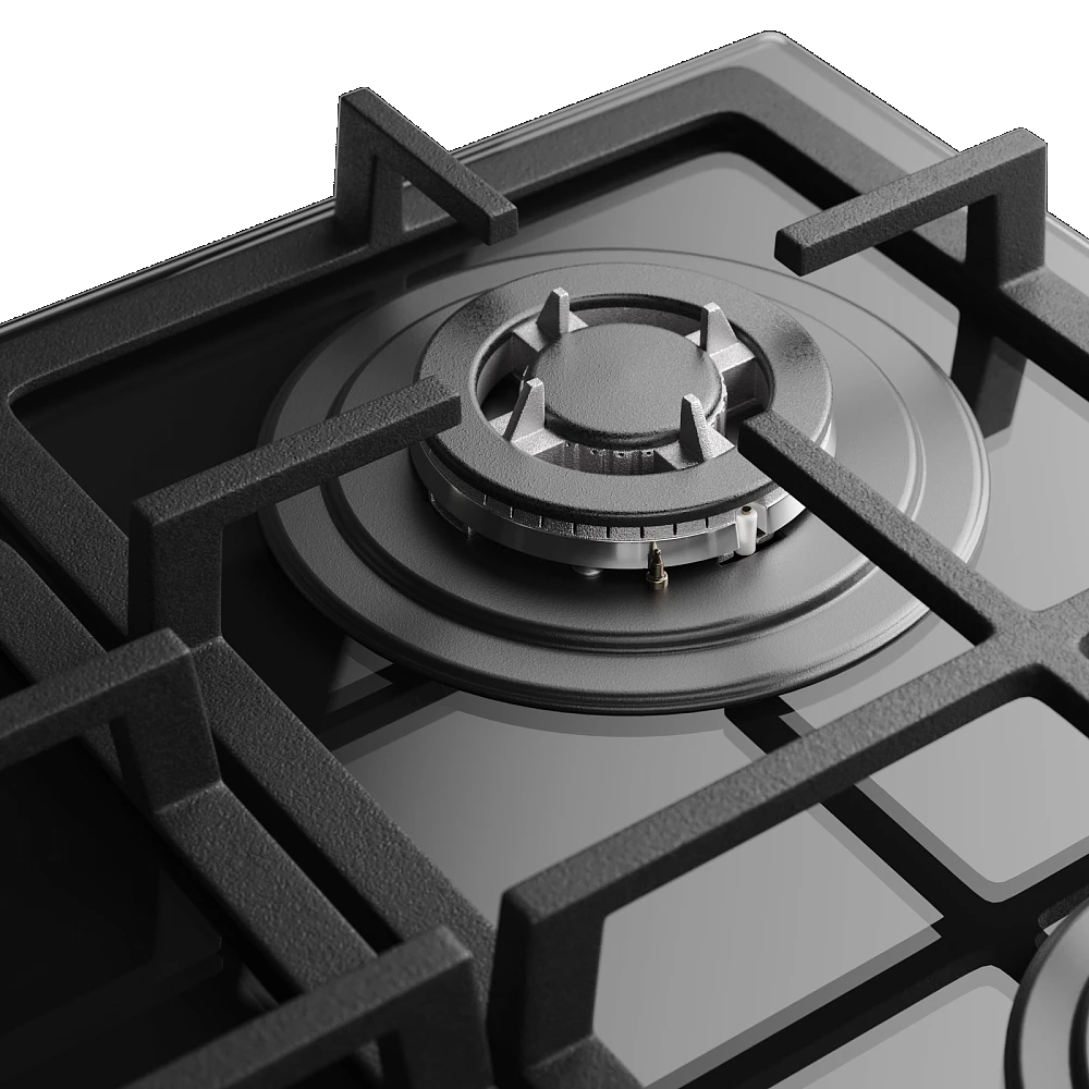 Monsher MGG 61 Noir Детальное фото товара: Monsher MGG 61 Noir газовая поверхность