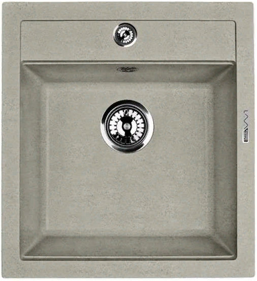 LAVA Q.1 SCANDIC, мойка, гранит, серый Детальное фото товара: LAVA Q.1 SCANDIC, мойка, гранит, серый