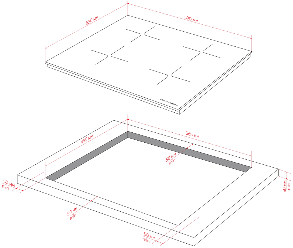 Kuppersberg ICI 607 Детальное фото товара: Kuppersberg ICI 607 индукционная поверхность