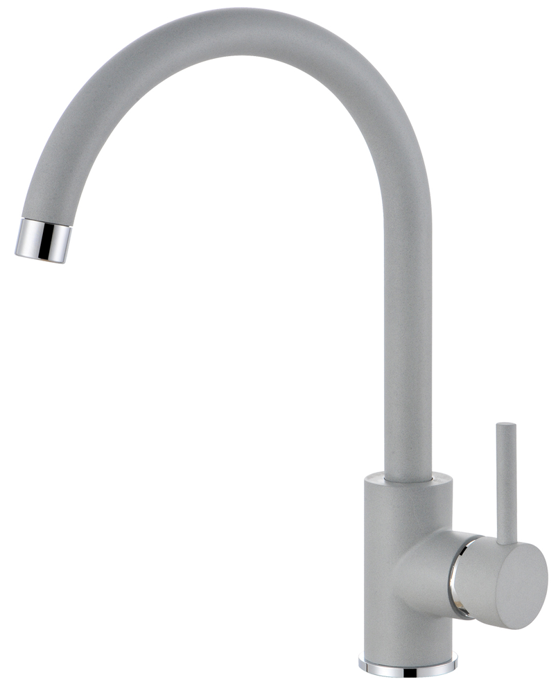 Фото товара: ALVEUS GENESIS KATI G81 CONCRETE, смеситель, гранит, серый