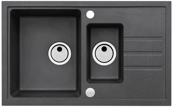 Фото товара: ALVEUS INTERMEZZO 70 GRANITAL CARBON-G91, мойка, гранит, черный (в ком.с сифоном 1117293)