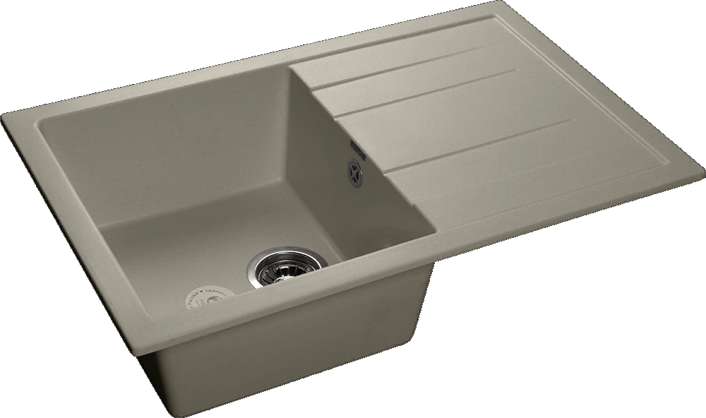 GranFest QUADRO GF-Q-780 L, мойка, мрамор, топаз Фото товара: GranFest QUADRO GF-Q-780 L, мойка, мрамор, топаз