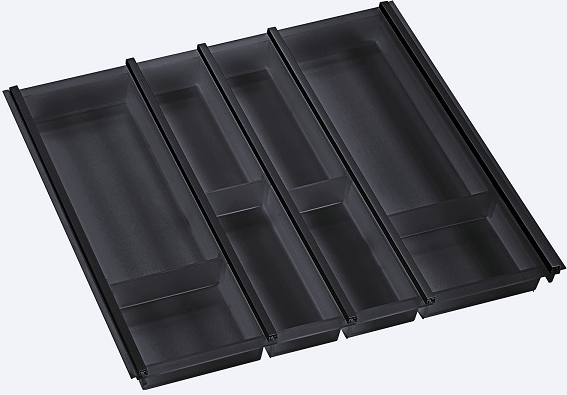 Фото товара: Ninka Cuisio Aqua 600, Tandem Box Blum, DWD XP, Nova Pro Grass, лоток для столовых приборов, черный