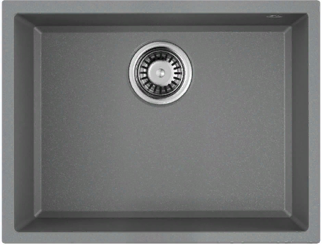 Фото товара: Omoikiri Tedori 54-U-GR, мойка, гранит, leningrad grey