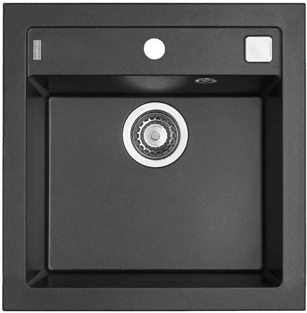 Фото товара: ALVEUS FORMIC 20 GRANITAL+ TWILIGHT-G05M, мойка, гранит, черный металлик (в комп. с сифоном 1127749)