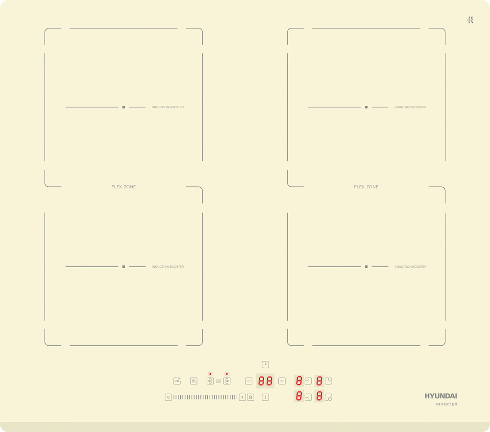 Фото товара: Hyundai HHI 6786 BE индукционная поверхность