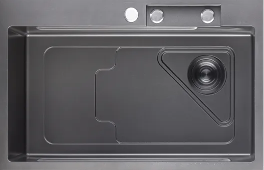 Фото товара: GranFest 7246 PVD, мойка, нержавеющая сталь, графит